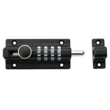 Combination Bolt Lock Kit 4 Digit Pin Code Slide Door Latch Lock with Screws