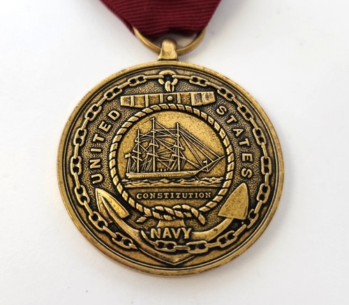 Vintage USN United States NAVY Good Conduct Award Medal Fidelity Zeal Obedience - Picture 4 of 10