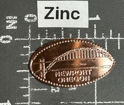 Yaquina Bay Bridge Newport Oregon OR Elongated Pressed Smashed