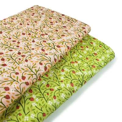 Moda Kindred by 1Canoe2 100% cotton strawberry fabric, gardening, fruit fabric