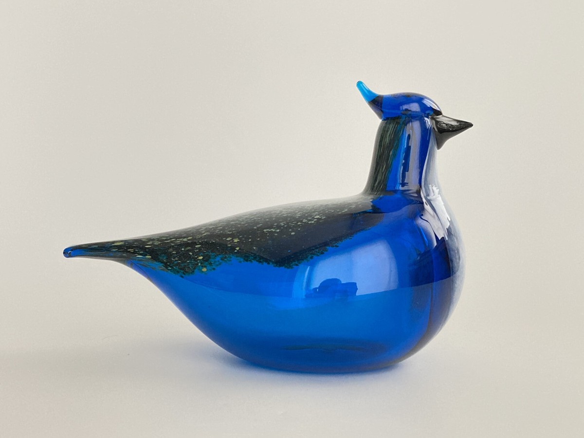Oiva Toikka Blue Jay 1999 Annual Bird by Toikka Design Nuutajärvi