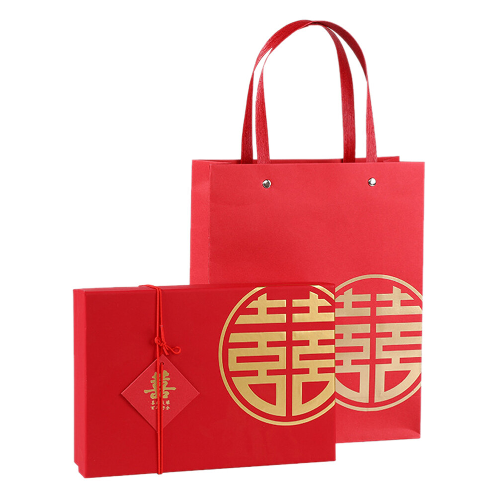 Red Festival Gift Boxes Lunar New Year Gift Bag Lunar New Year Party