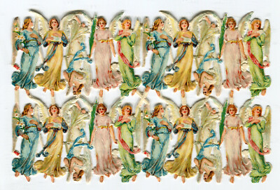 Oblaten scrap die cut chromo Bogen Engel W.P.&S. 5172 rar!!!!!