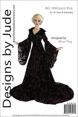 All Hallows Eve Doll Clothes Sewing Pattern 16'' Cami & Antoinette Dolls Tonner