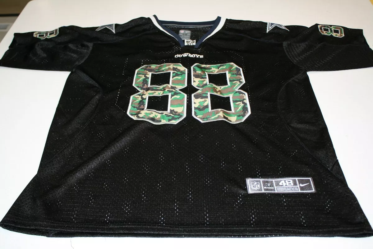 NFL On Field Cowboys Dez Bryant Jersey Army Camo size 48 Black