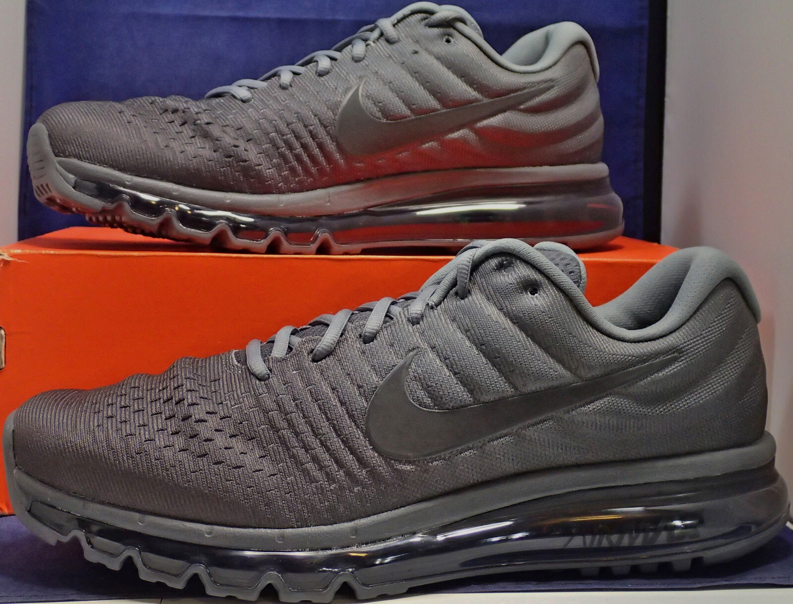 2021 Nike Air Max 2017 Cool Grey Anthracite Dark Grey SZ 8 ( 849559-008 ...