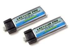 Brand New Lectron Pro 3.7 volt 180mAh 45C Lipo Battery 2-Pack Blade Nano QX