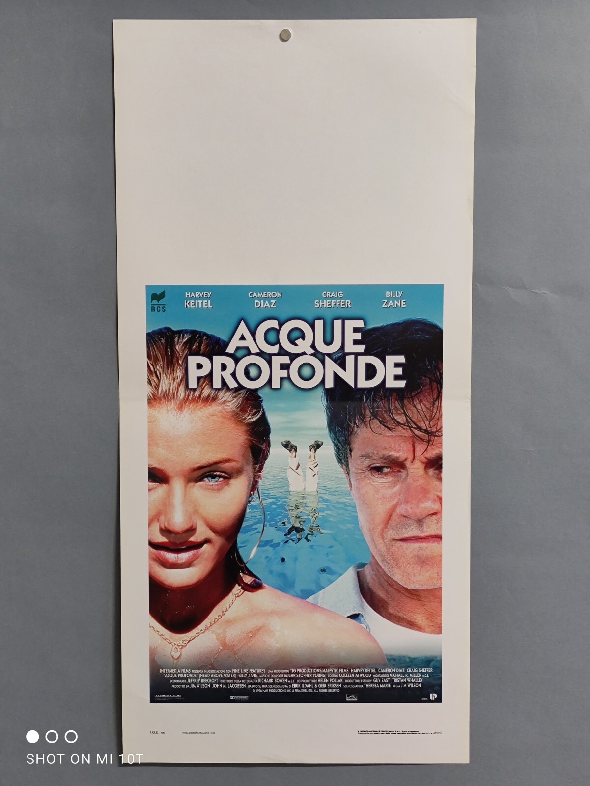 Locandina originale film Acque profonde (1996) - Regia di Jim Wilson