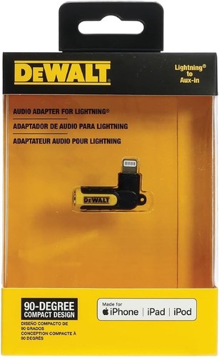 DEWALT 90° Audio Adapter for Lightning 190 9037 DW2 ** FREE SHIPPING ** - 第 8/9 張圖片