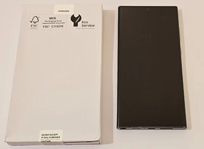 BLACK Samsung Galaxy S23 Ultra SM-S918U AMOLED Screen + Frame Authentic OEM NEW