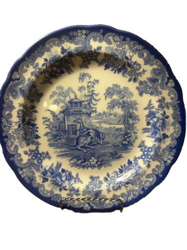 Spode Blue Room Dinner Plate 10 1/2” The Kangaroo Enclosure - Picture 1 of 2