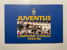 1998 Bolaffi Folder Juventus Campione D'Italia Calcio 1997/98 + Busta Protettiva