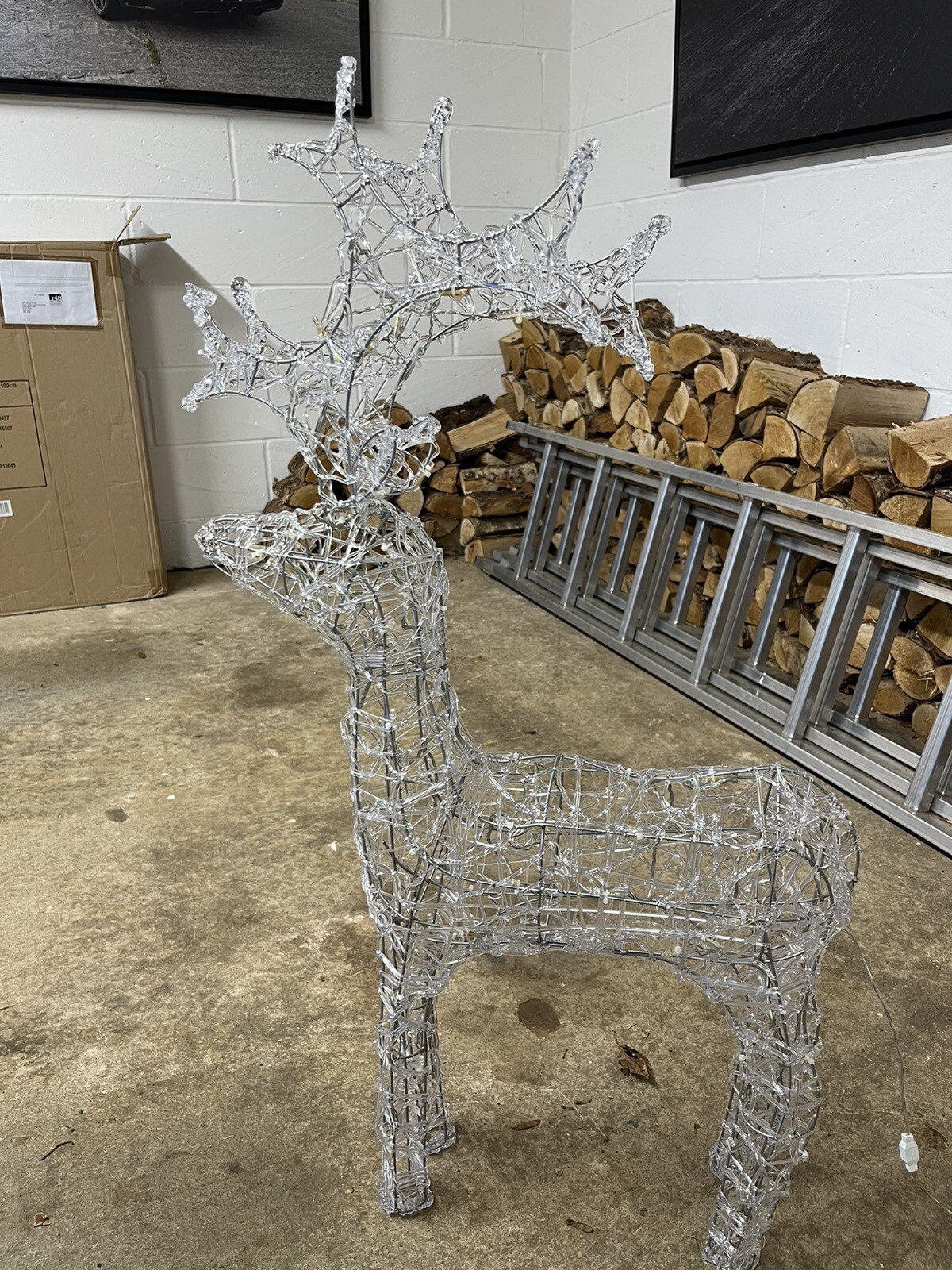 LED Acrylic reindeer And Stag John Lewis Light Up Garden Christmas