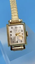 Timex Ladies Wristwatch Manual Wind White Face Working Classic Gold-Tone Vintage