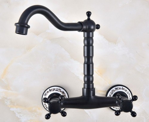 Bathroom Faucet Swivel Wall Mount Bathtub Mixer Tap Oil Rubbed Bronze mnf816 - Picture 5 of 10