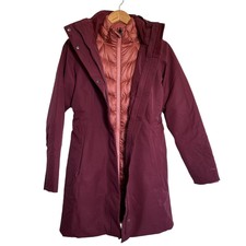 Patagonia New Tres 3 In 1 Parka Chicory Red Rosehip Small Waterproof And Down