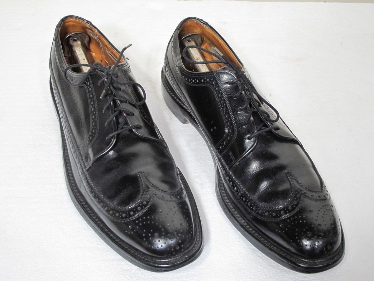 靴 Florsheim Imperial Vintage Men Florsheim Imperial Wingtip Gunboat Dress V Cleat