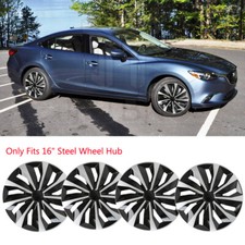 Set Of 4 For Mazda 6 And 3 2003-2016 16 Wheel Covers Full Rim Snap On Hub Caps Set Of 4 For Mazda 6 And 3 2003-2016 16 Wheel Covers Full Rim Snap On Hub Caps