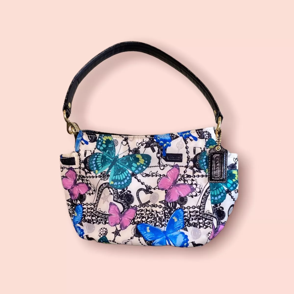 Coach Limited Edition SMALL Carly Butterfly Luxury Designer Hobo
