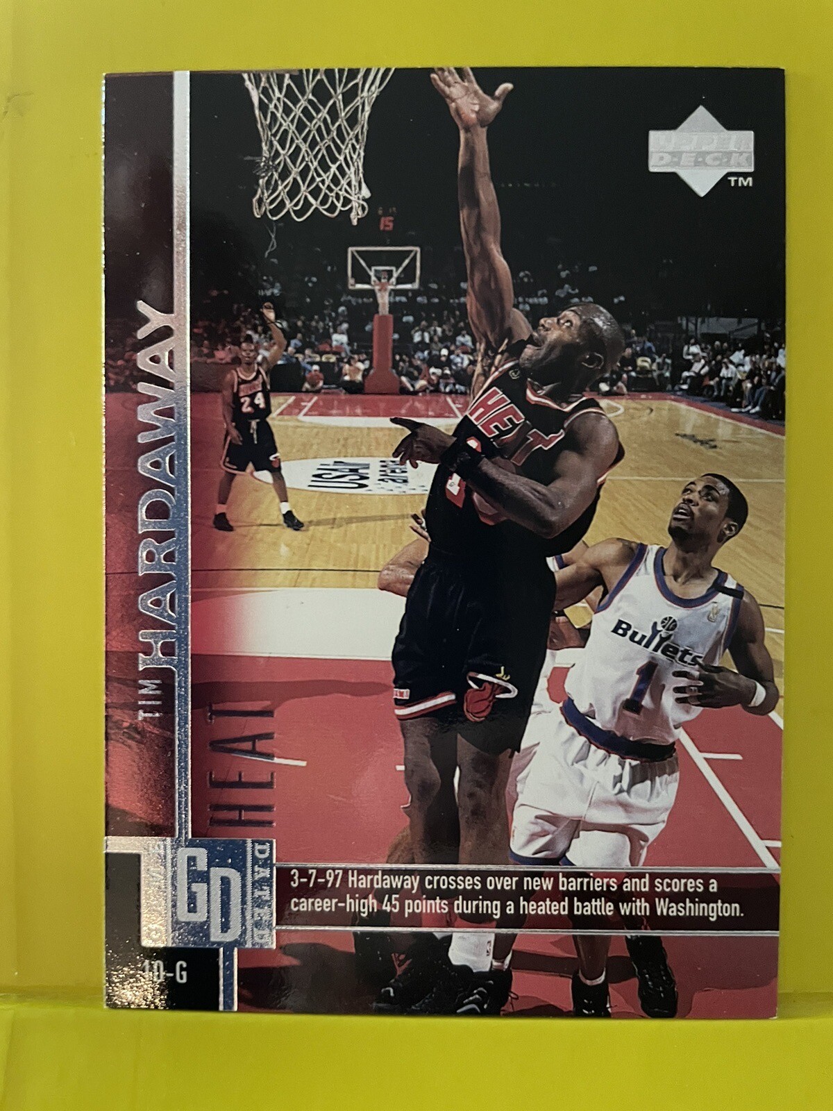 1997-98 Upper Deck Miami Heat Basketball Card #66 Tim Hardaway