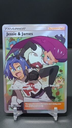 Pokémon JCG Jessie & James Hidden Fates 68/68 Holo carte art complet - Photo 1 sur 2