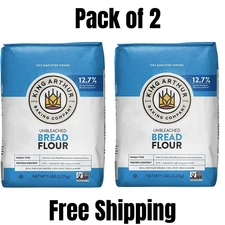 King Arthur, Unbleached Bread Flour, Non-GMO Project Verified, Wheat (Pack of 2)