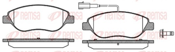 Remsa Bremsbelagsatz Scheibenbremse 0860.02 FüR Fiat Lancia Alfa Stilo Multi 2 3-image