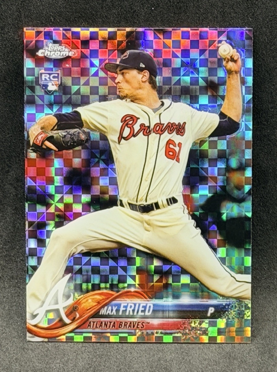 2018 Topps Chrome X-Fractor Max Fried #66 Rookie RC Braves Yankees