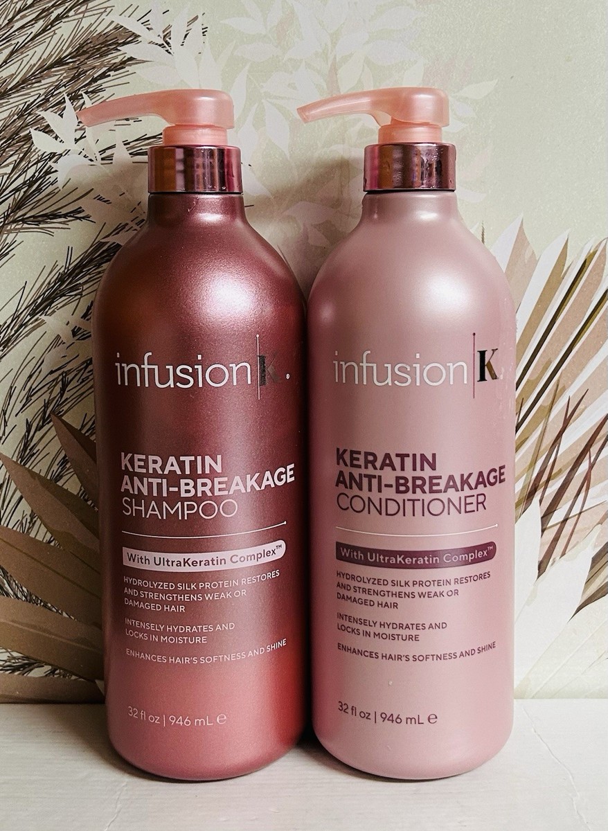 Infusion K ~ Keratin Anti-Breakage Shampoo & Conditioner 32 fl oz