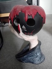 Damaged TK Maxx Halloween Light Up Black & Red Poisoned Apple In Witch's Hand