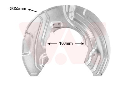 VAN Wezel Ankerblech FüR Bremsscheiben Durchmesser-Ø330Mm Vorne Rechts FüR BMW-image