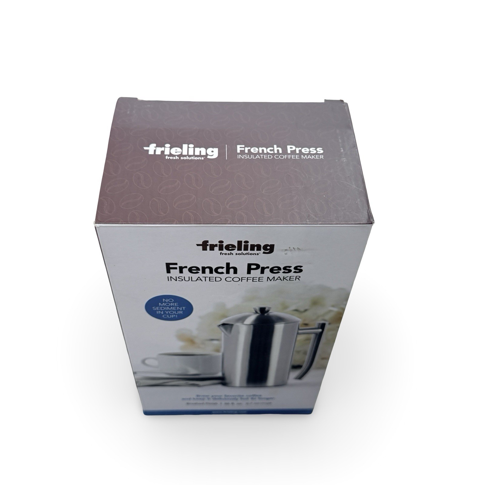 Frieling 36 Oz Brushed Stainless Steel French Press Coffee Maker, Open Box