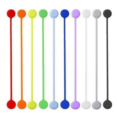 20 Pack Reusable Magnetic Silicone Cable Twist Ties Perfect Smart Home Gadgets!
