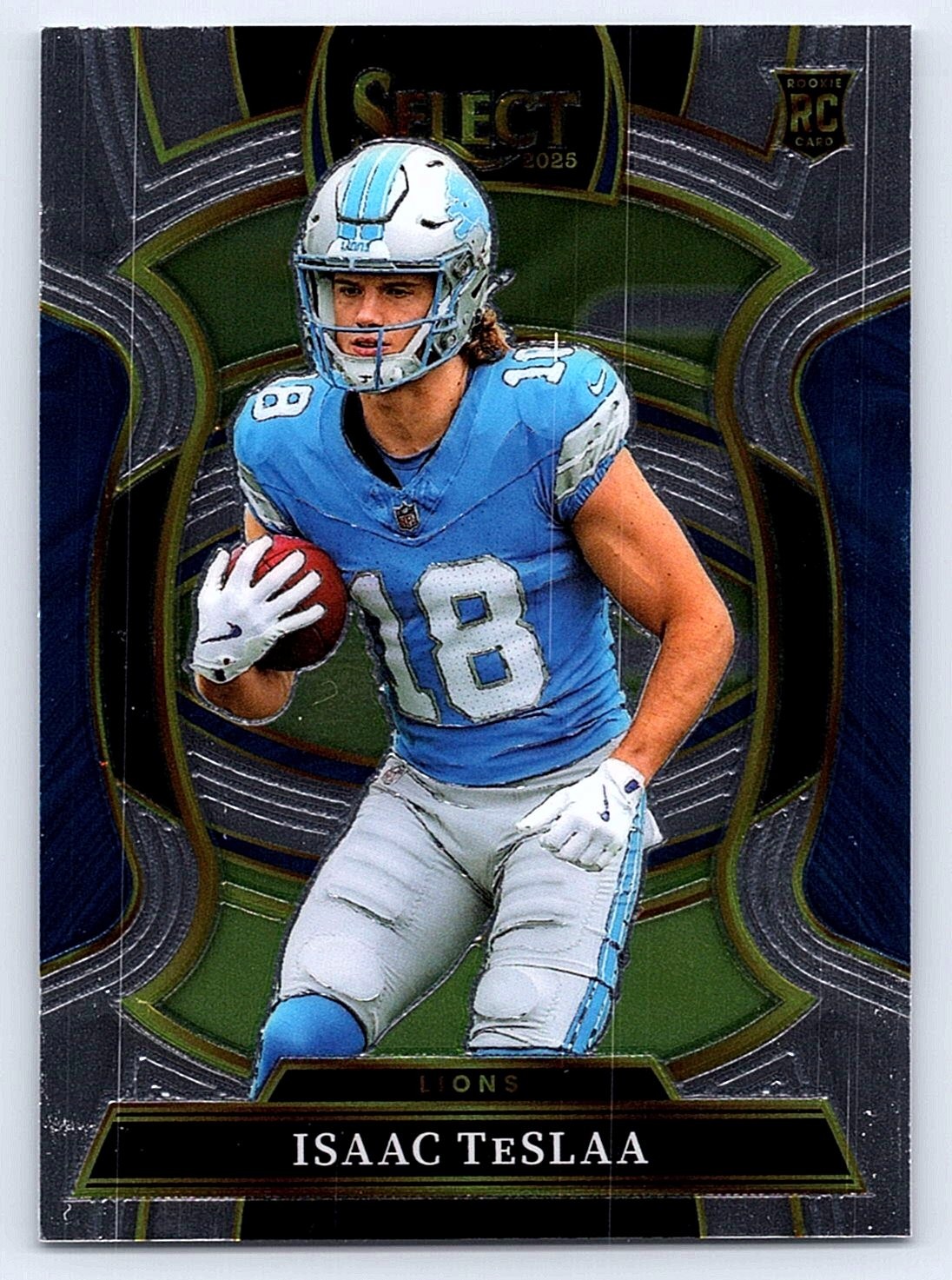 2025 Panini Select #70 Isaac TeSlaa Detroit Lions