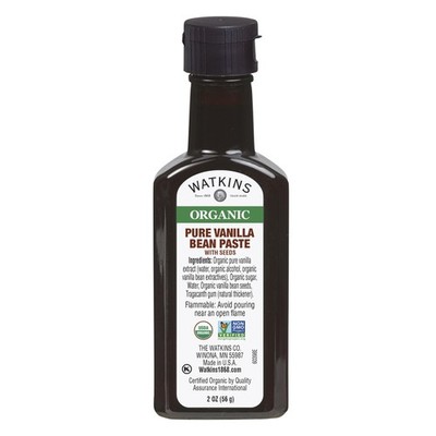 Watkins Organic Vanilla Paste 2 Oz Gluten Free Non Gmo Kosher Flavoring