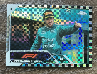 X-Fractor Fernando Alonso #33 - 2023 Topps Chrome Formula 1 F1 Card - CLEAN NM