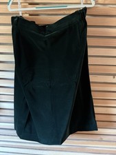    Vintage Givenchy Green Velvet Knee Length Skirt CL-1-26