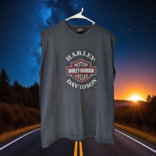 1996 Vintage Harley-Davidson Logo XL Sleeveless Motorcycle Biker Shirt XL tank