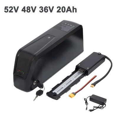 HELPDREA 52V 48V 36V 20Ah Ebike Battery Lithium Battery for 50W-2000W Electric Bike Motor