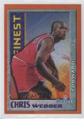 1995-96 Topps Finest Mystery Test Issue Border Refractor Chris Webber #M8 HOF