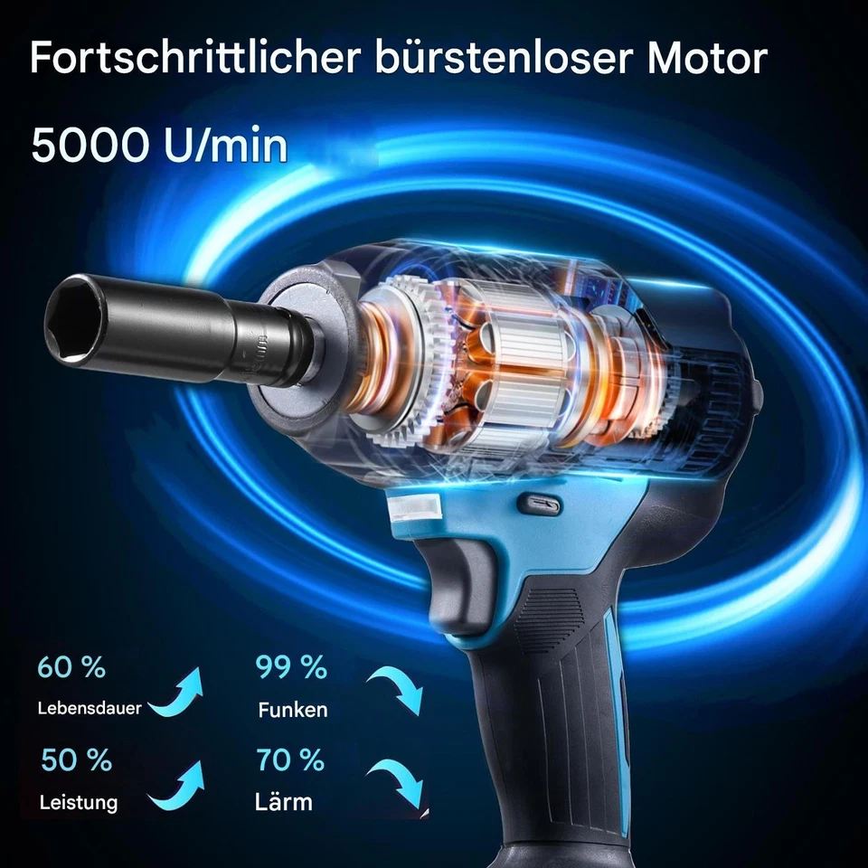 Ferex Akku Drehschlagschrauber 21V, inkl. Akku und Ladegerät, LED - Bild 4 von 4