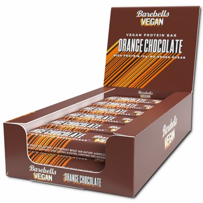 (40,82 /1kg) Barebells Vegan Protein Bar Orange Chocolate 12 Riegel je 55g