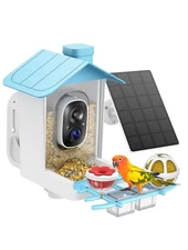 New Open Box-HARYMOR Bird Feeder Camera AI Identify Bird Species Solar Panel Sma