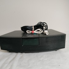 Bose AM/FM Wave Radio Alarm Clock Black AWR1-1W No Remote Tested  Works