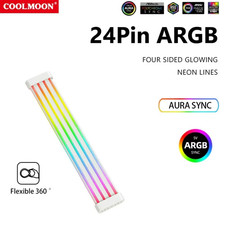 AOSOR ARGB LED Light Strip for 6Pin 8Pin 12Pin 16Pin 24Pin PSU RGB Cable Extensi