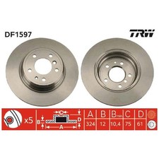 2x Bremsscheibe hinten für BMW 7-er E38 8-er E31 | 26208670
