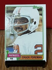 1981 Topps Football Card Chuck Foreman New England Patriots #119 EX