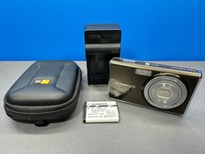 OLYMPUS FE-4020 DIGITAL CAMERA 14MP 4X ZOOM WARM GRAY BATTERY CHARGER CASE