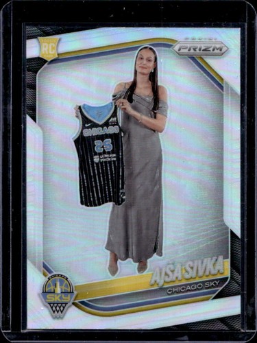 2025 Panini WNBA Prizm Ajsa Sivka RC Silver Rookie #85 Sky
