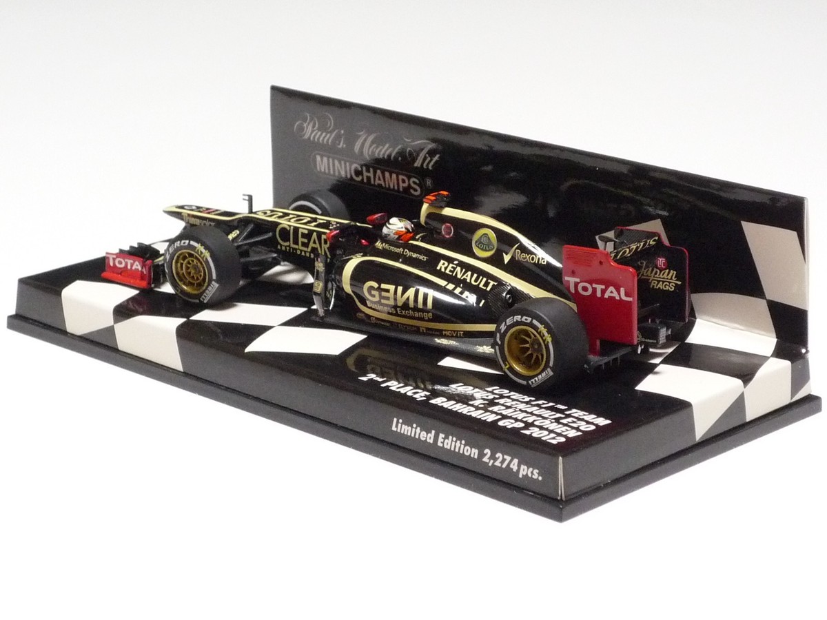 Lotus F1 E20 Raikkonen Bahrain GP 2012 Minichamps 1/43 410120109